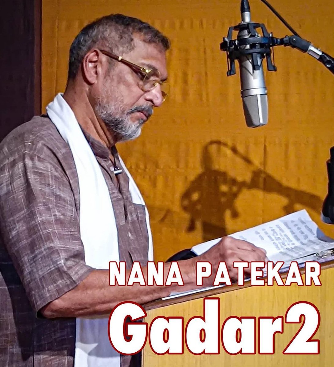 Gadar2- NANA PATEKAR DOES VOICEOVER FOR ‘GADAR 2’.. #NanaPatekar has lent his voice for #Gadar2..#Nana’s voiceover will introduce #Gadar2 to the moviegoers at the very start of the film.
It may be recalled that #OmPuri had done the voiceover for the introductory scenes of #Gadar