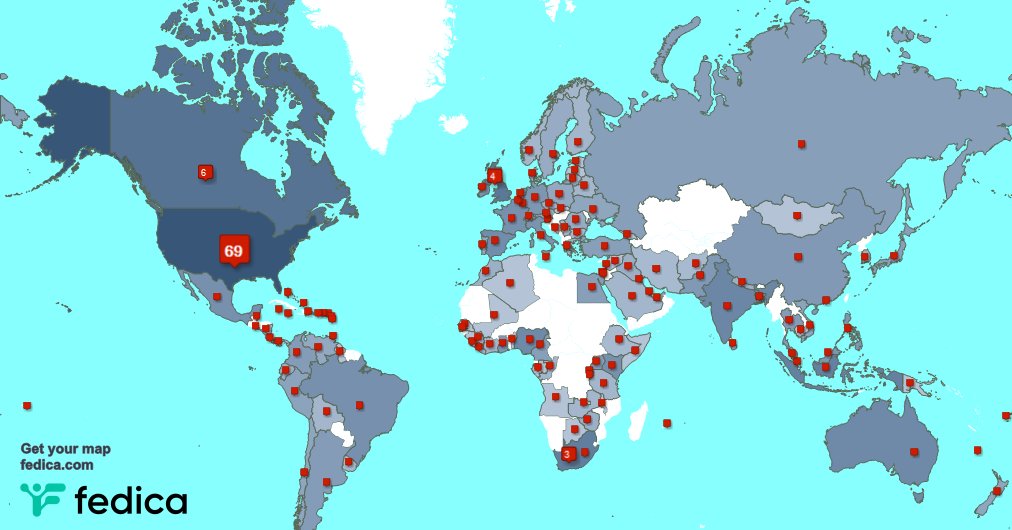 I have 4 new followers from Canada, and more last week. See fedica.com/!4Rare420_Rx