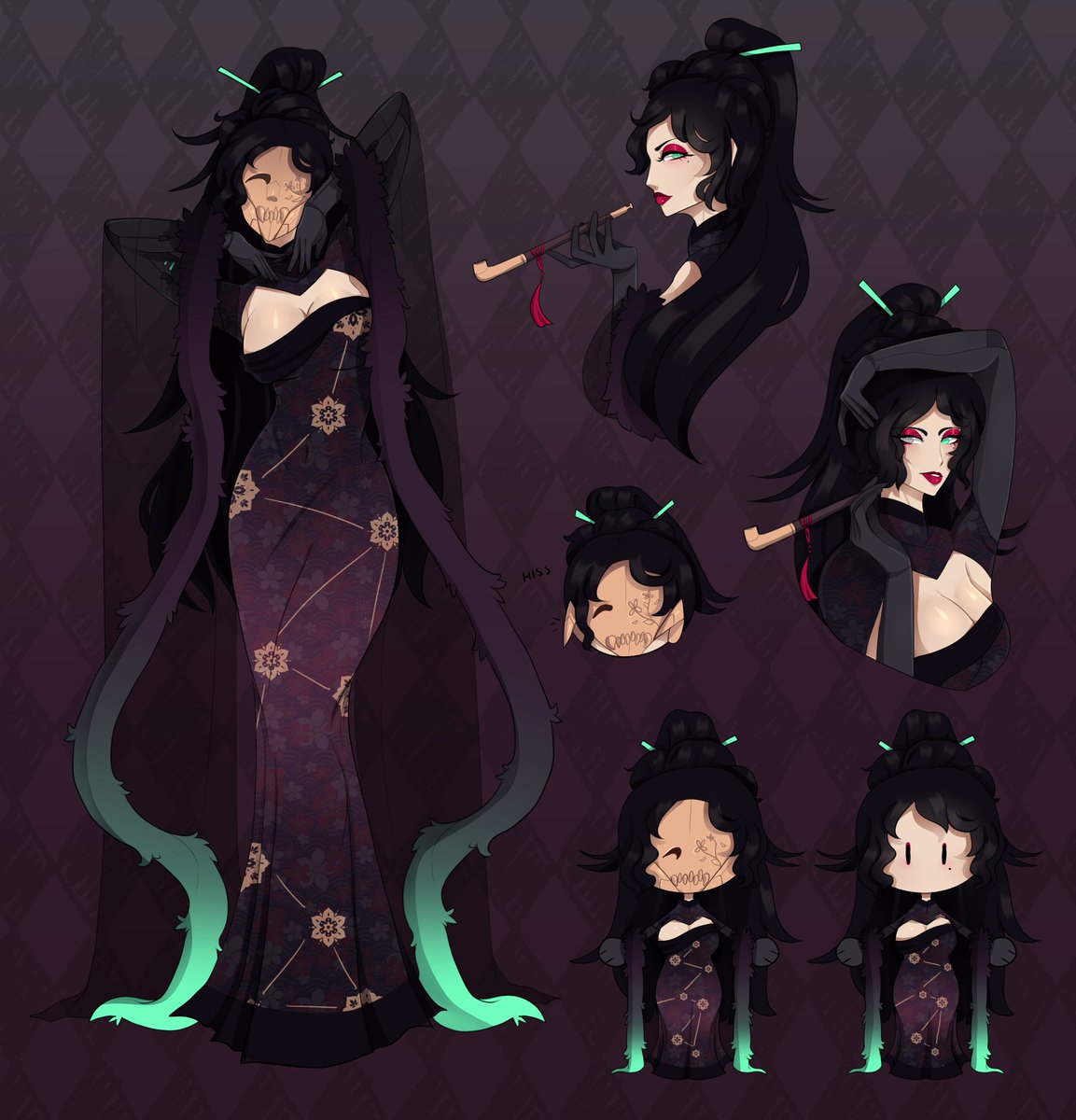 Pleniitude's tweet photo. First attack for AF this year finished! Doubles up as a character design attack too :> 
#artfight #artfight2023 https://t.co/mssMUTXxZD