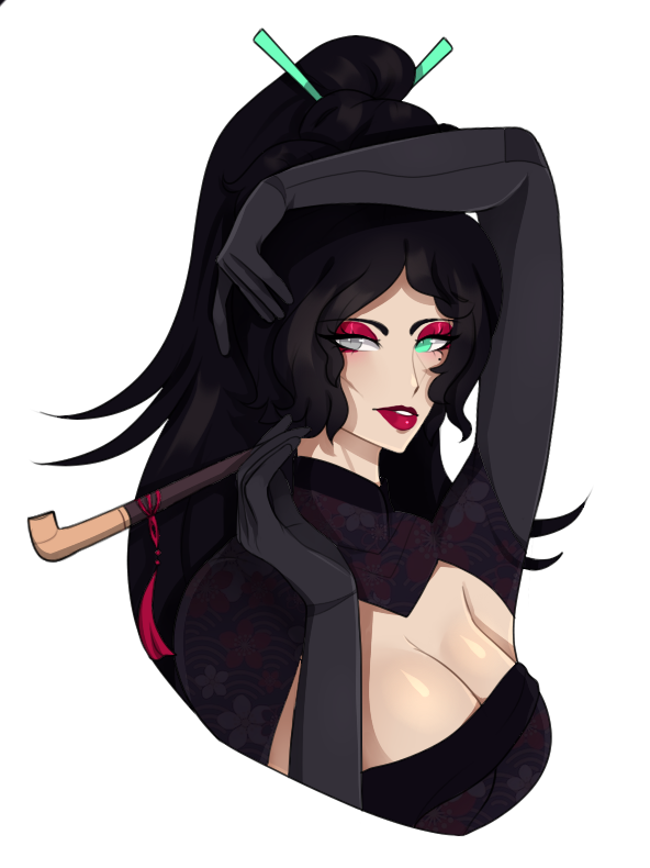 Pleniitude's tweet photo. First attack for AF this year finished! Doubles up as a character design attack too :> 
#artfight #artfight2023 https://t.co/mssMUTXxZD