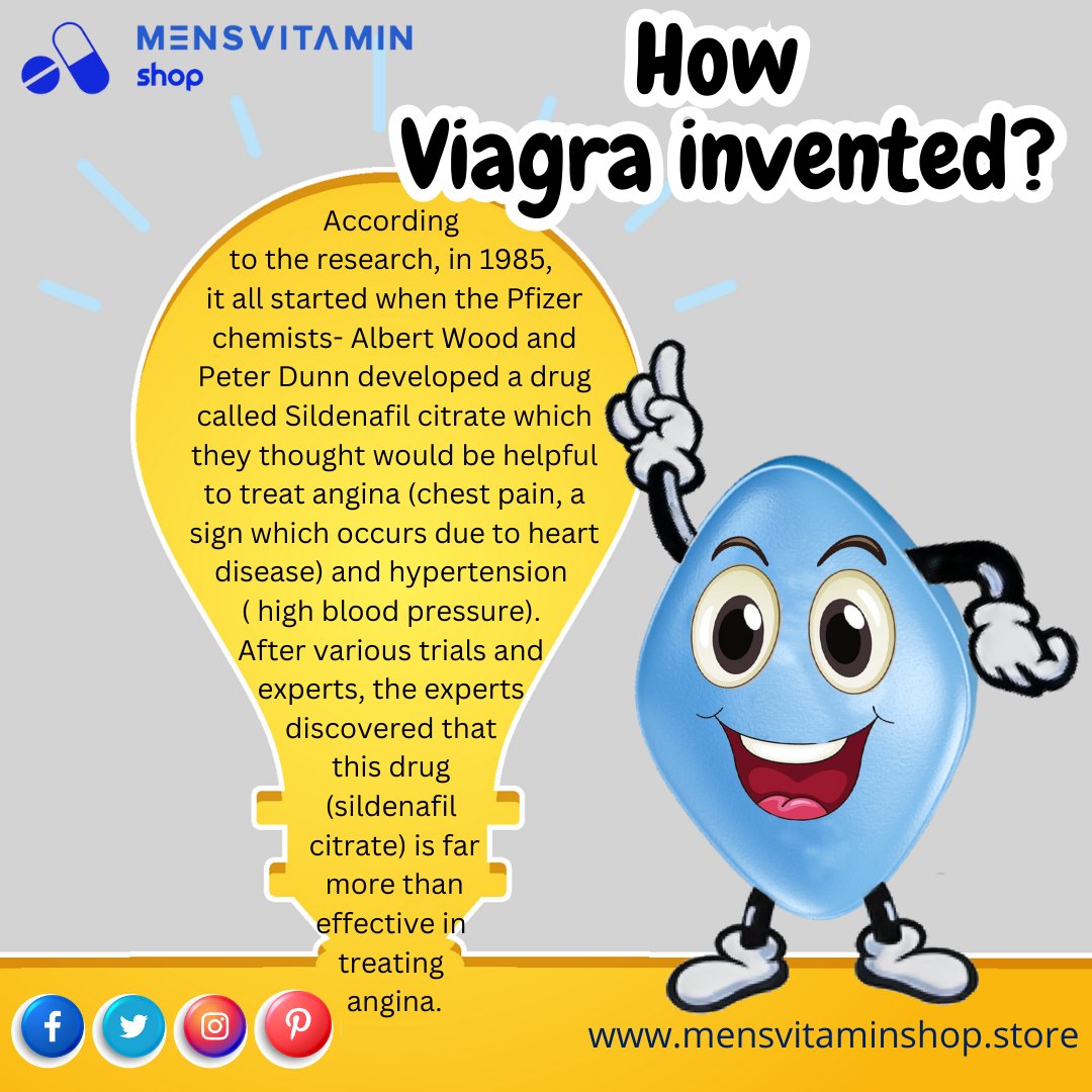How #Viagra Invented 

#mensvitaminshop #erectiledysfunction #menshealth #healthcare #MedicalNews #medication #KNOWLEDGE