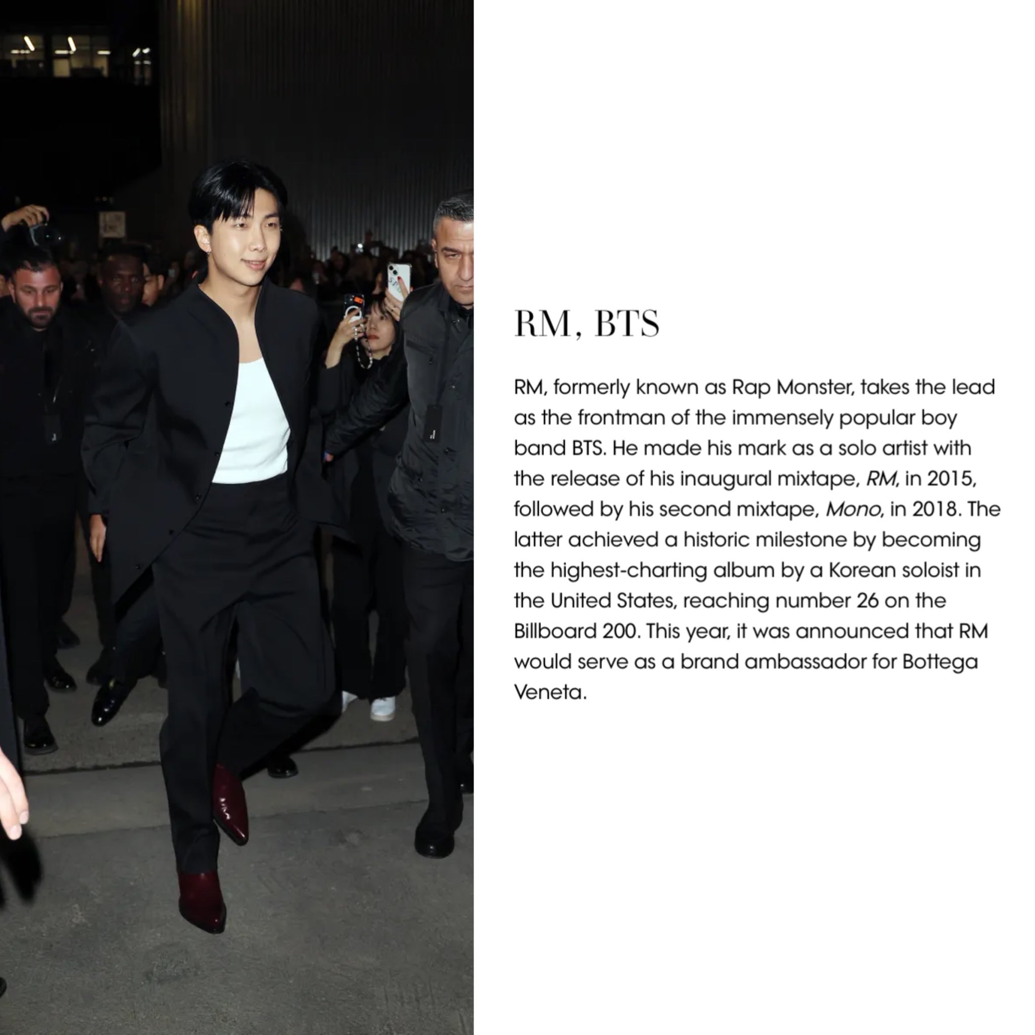 SLOW) Kim Namjoon Source on X: 📰 VOGUE UK mentioned #RM as one of the  K-POP stars who are making their mark on the global fashion scene: “This  year, it was announced