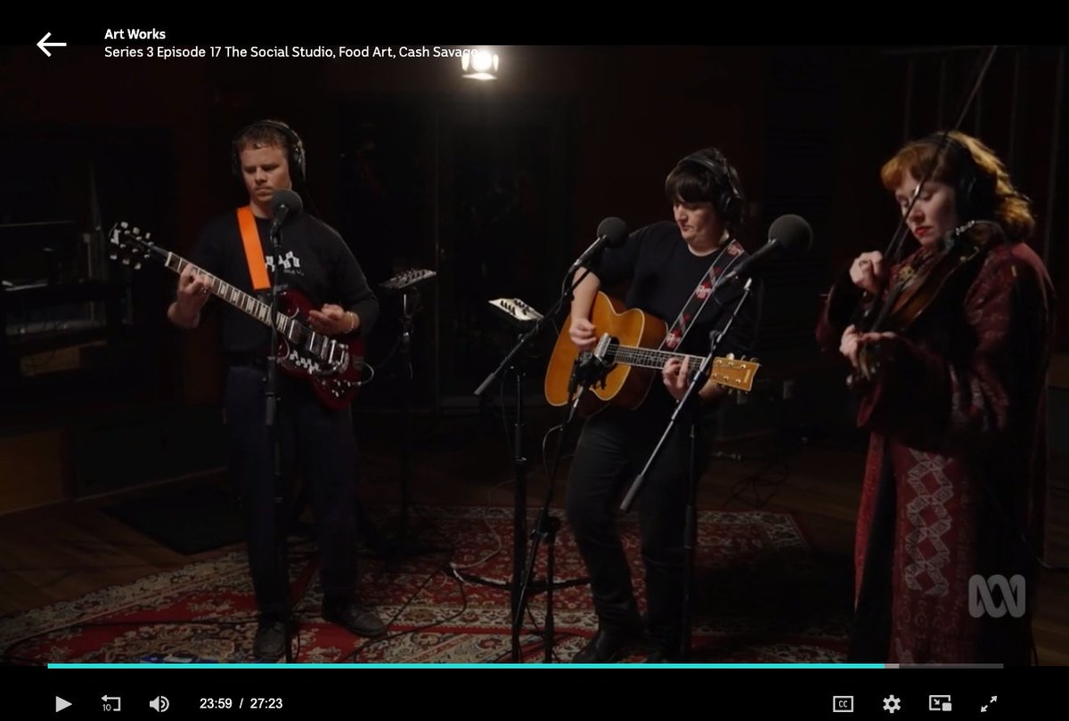 So yourself a favour &amp; head over to <a href="/ABCArts/">ABC Arts</a> on <a href="/ABCTV/">abctv</a> for your afternoon tea break to watch this excellent performance by <a href="/CashSavage/">Cash Savage</a> #cashsavageandthelastdrinks  shorturl.at/luKP0