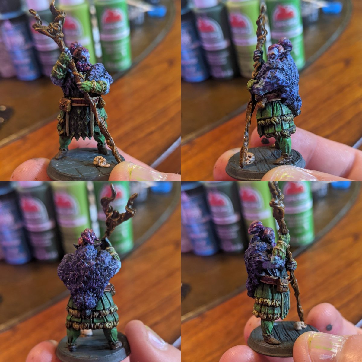 Wolfcrap's tweet photo. Pretty happy with the outcome of this firbolg Druid/Monk. Might do a little bit more to it later, what do ya think?

#dungeonsanddragons #miniaturepainting #wolfcrap https://t.co/YpxURPGwdC