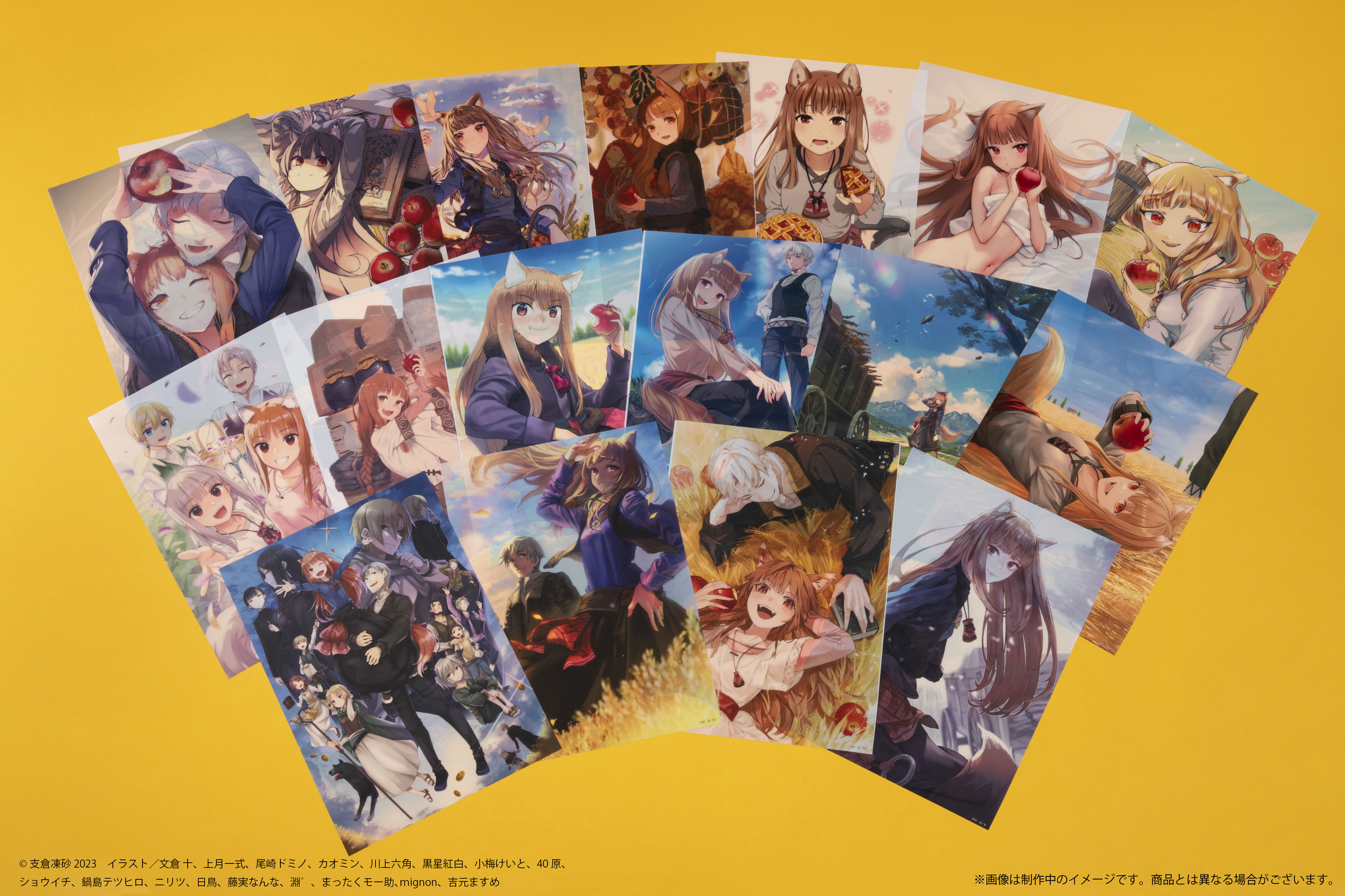 狼と香辛料 ホロ 電撃文庫 MAGAZINE 10周年記念 ミニ色紙 BOX