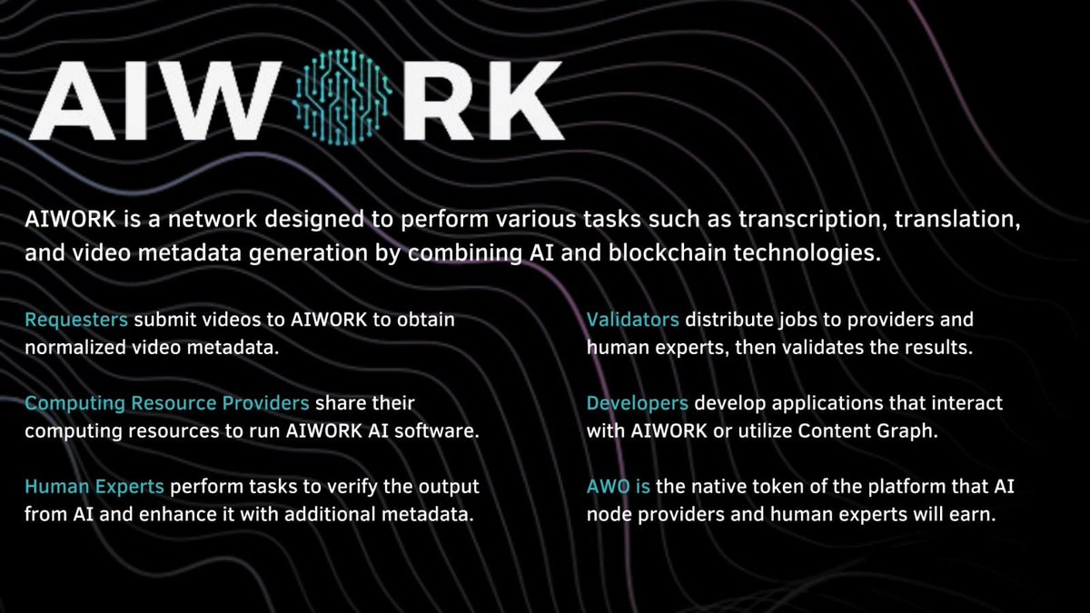 Joe_Works_'s tweet photo. @MartuSaylor If we're talking absolute favorites, @AIWorkBC is mine! It's truly an innovative gem. An "Uber for AI," with a global network of experts to verify AI datasets, producing enhanced metadata for video content. Keep an eye on it, it's ready for a takeoff! 🚀 https://t.co/BZjXrGZmkY