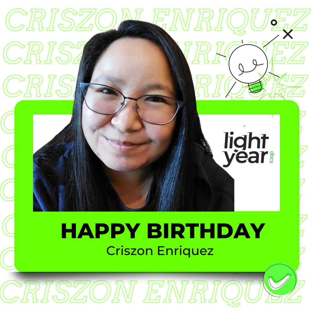 Today, we celebrate a special member of our team, the manager who keeps the LightYear Training Group shining bright - Criszon Enriquez!

Happy Birthday, Criszon! 🎂🎉