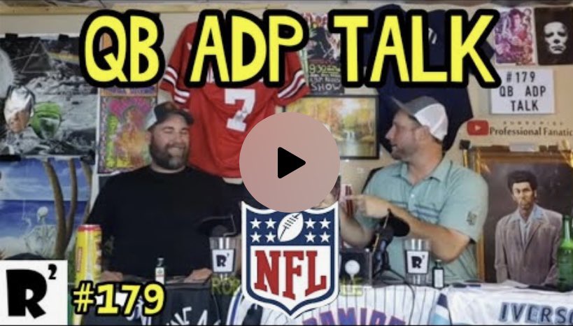 SB_Intel's tweet photo. Quarterback average draft position talk!

The Professional Fanatics podcast breakdown the QB position in fantasy football for this season. Is this the year to buck the trend and draft a QB early?

#ProfessionalFanatics #podcast #QB #fantasyfootball #ADP

https://t.co/skAkt8LBZc https://t.co/0PRMFDXnri
