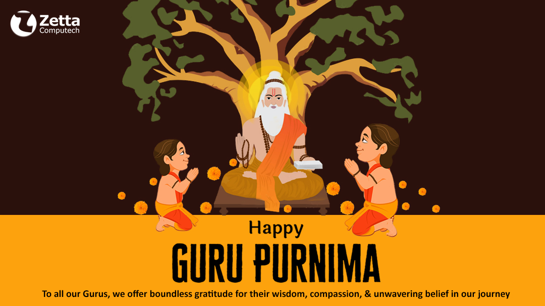 ZettaComputech1's tweet photo. Your guidance, wisdom, and selfless teachings have touched our lives deeply. We are forever thankful for it's profound impact.

Zetta Computech wishes you all a very #HappyGuruPurnima
.
.
#zettacomputech #gurupurnima #gurupurnima2023 #thankyougurus #guidanceandsupport https://t.co/6At0HAHdlE