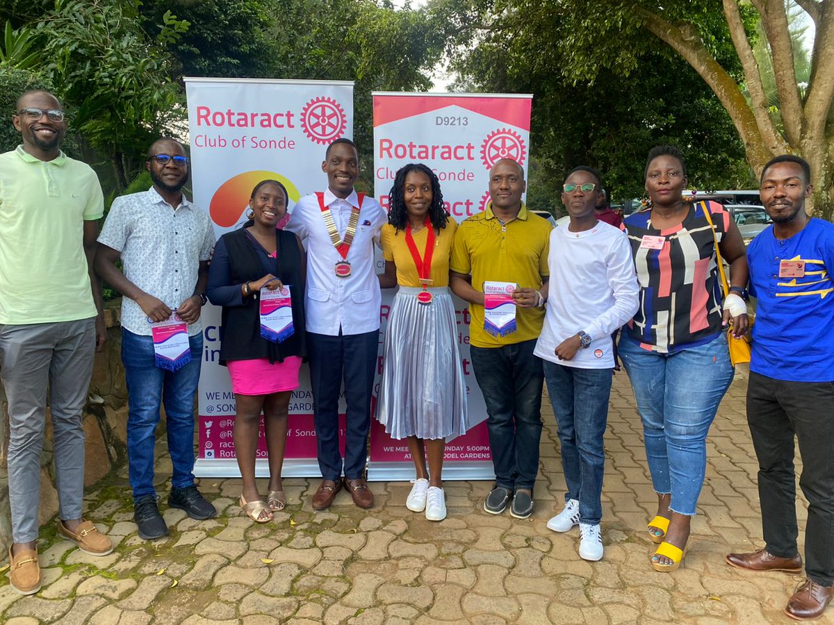 What a great memory we had yesterday as the Sonde Babies with our dear DRR @EmmaLukeera @RotaractD9213 .