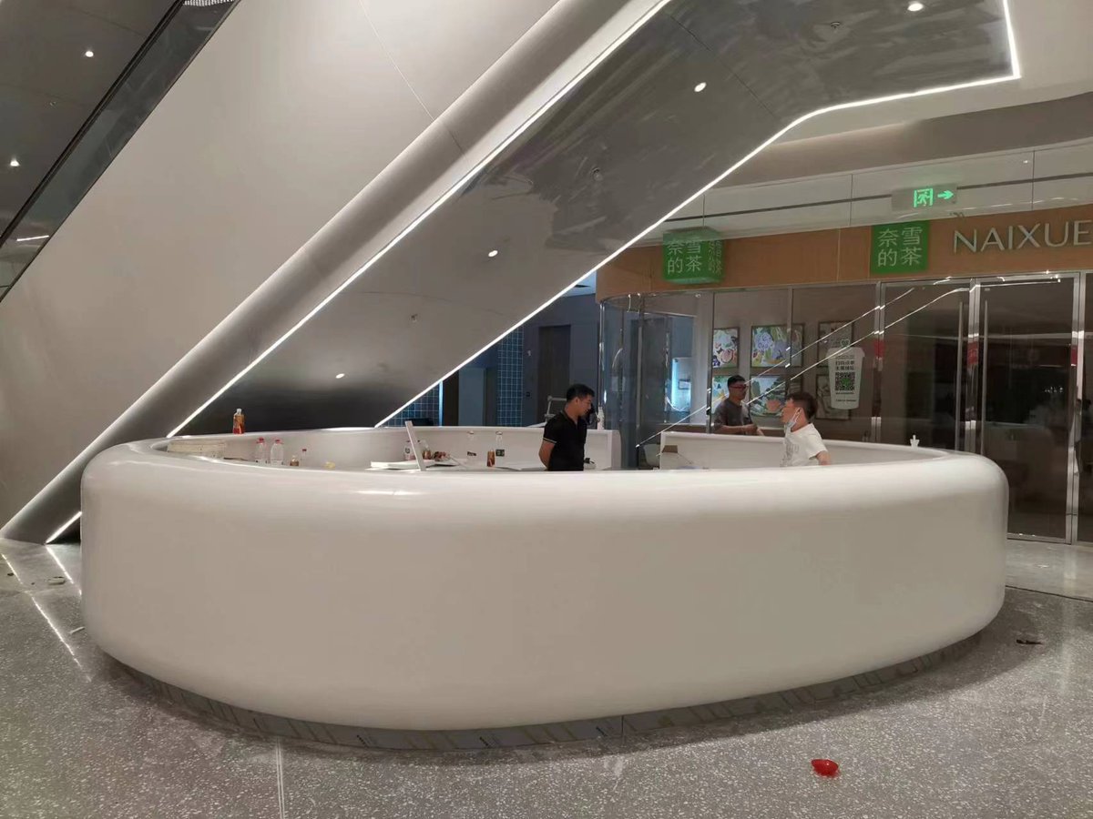 SELIMABAOTROL's tweet image. Produce the acrylic solid surface by casting technology. It is a non-porous solid surface sheet.
Standard sizes like 3680*760*12mm,3070*760*12mm, and 2440*760*12MM. 
contact: sale2@gdsolid.com
Whatsapp/Wechat: +86 177 0194 8514
#solidsurfaces