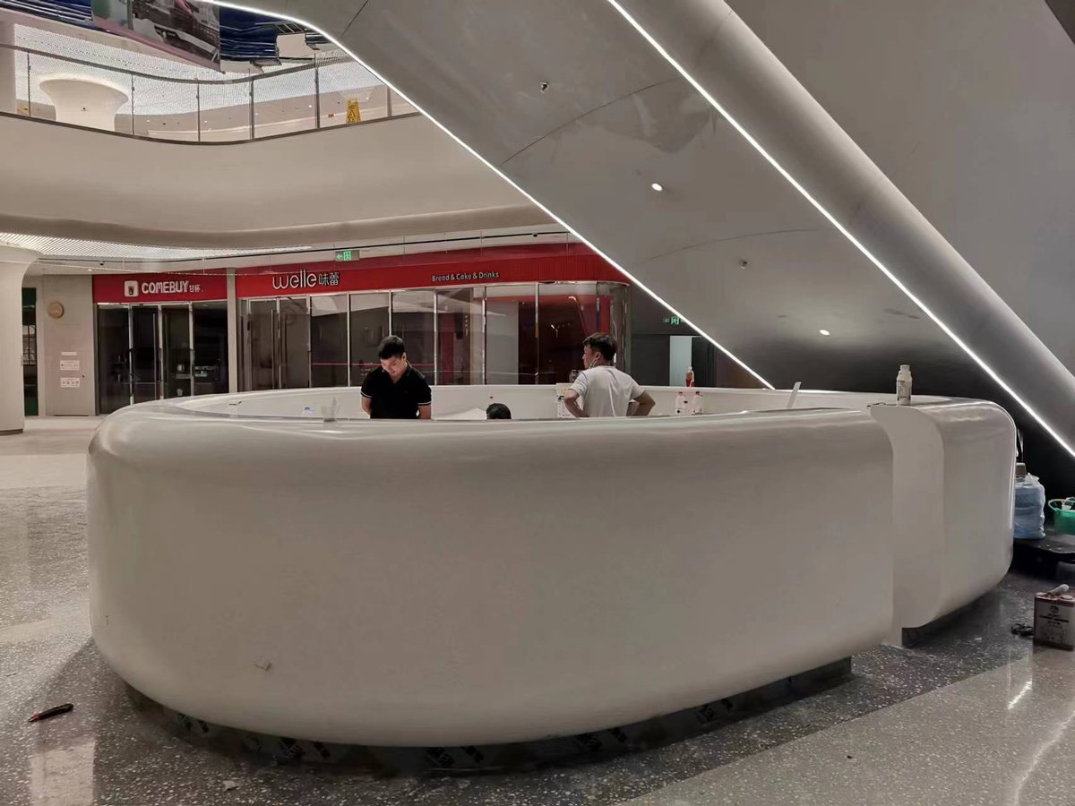 SELIMABAOTROL's tweet image. Produce the acrylic solid surface by casting technology. It is a non-porous solid surface sheet.
Standard sizes like 3680*760*12mm,3070*760*12mm, and 2440*760*12MM. 
contact: sale2@gdsolid.com
Whatsapp/Wechat: +86 177 0194 8514
#solidsurfaces