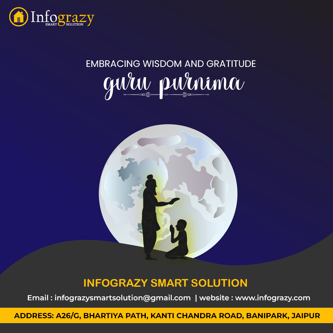 infograzy's tweet photo. Embracing the Essence of #WisdomandGratitude on #GuruPurnima 🌟🙏 Today, we celebrate Guru Purnima, a time to honor the profound #wisdom and #guidance bestowed upon us by our #gurus. Wishing you all a #blessed and #enlightening Guru Purnima! 🌺
.
.
#jaipur #infograzysmartsolution https://t.co/beWq7bau0E