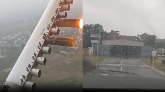 AskAnshul's tweet image. After 6 years of relentless research &amp;amp; efforts, IIT Kanpur researchers have successfully tested artificial rain or cloud-seeding technology.

During the test, a plane flew to a height of 5000 ft, firing powder spray amid thick clouds, which resulted in heavy rain.
