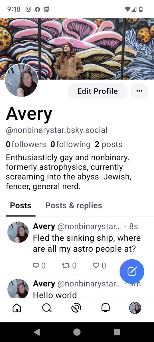 StarNonbinary's tweet image. Follow me on the slightly-less-burning ship