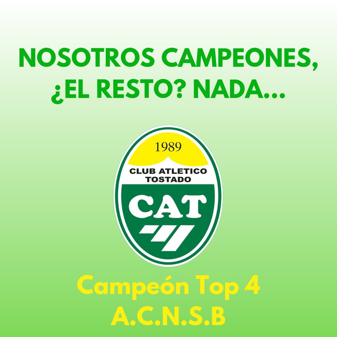 Verdososoy1's tweet photo. 🏆 CAMPEONES OTRA VEZ 🏆

EL RESTO??? NADA..... https://t.co/iQh6HRUZa8