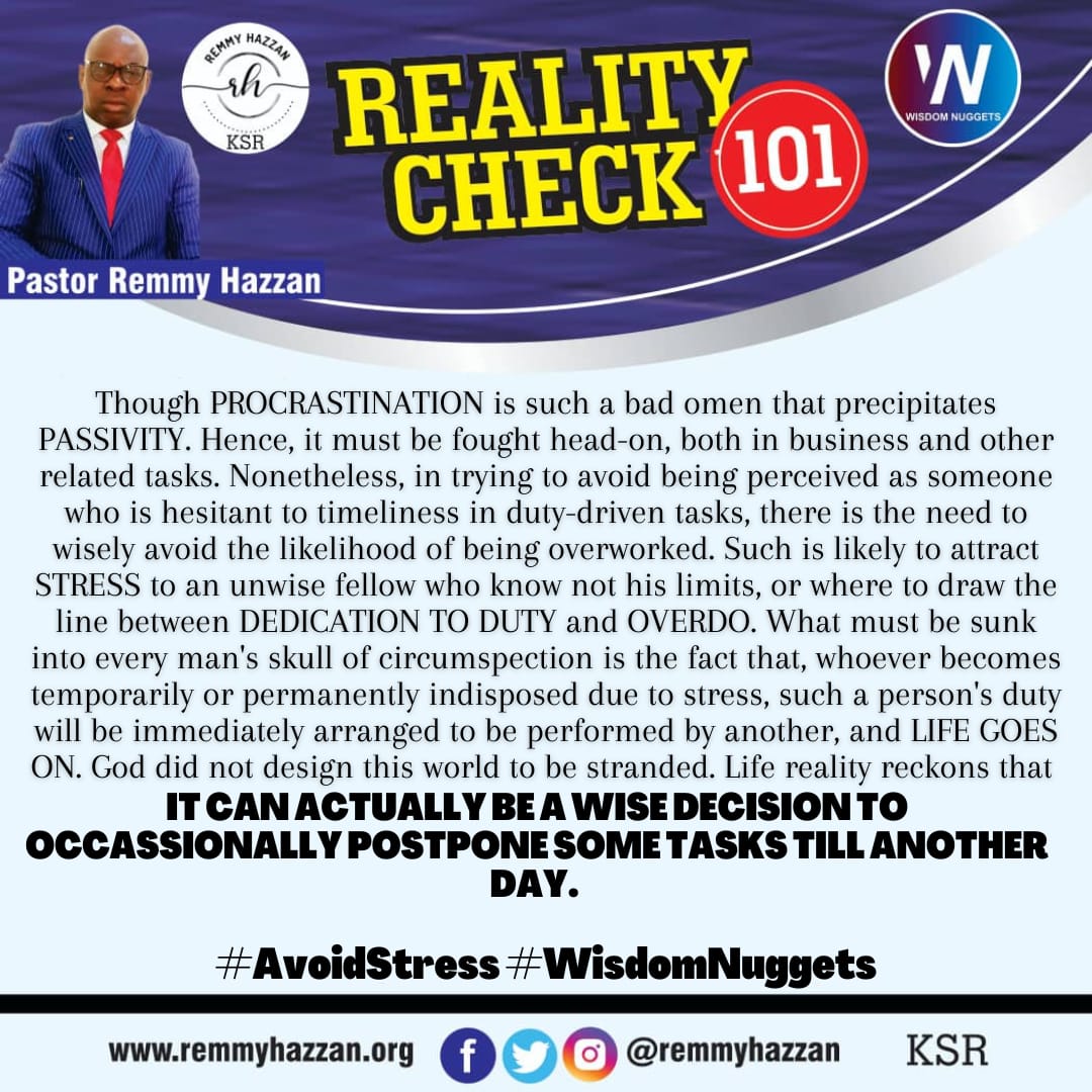 remmyhazzan's tweet image. #AvoidStress #WisdomNuggets
