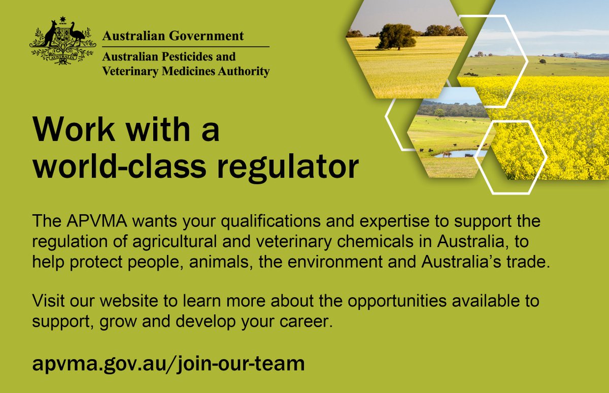 The #APVMA is seeking a detail-oriented eDRMS professional to join our Records and Knowledge Management Team as the Assistant Director and use your planning and administrative skills to drive a major records project. Apply before 17 July 2023 apvma.gov.au/join-our-team