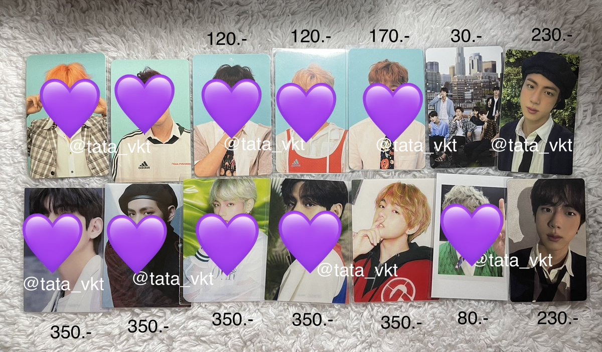 tata_vkt's tweet photo. ✨Sale การ์ดแท้✨

⭕️เฉพาะพร้อมโอนเท่านั้น⭕️

✅ Price : ราคาตามภาพ
✅ จัดส่ง 40.- เอกชน📪

📍สนใจเพิ่มเติมเดม/เมนชัน���าได้เลย

❌ ไม่อนุญาตให้นำรูปไปใช้❌
#ตลาดนัดบังทัน #ตลาดนัดรถไฟบังทัน #ตลาดนัดbts #ตลาดนัดBTS #การ์ดบังทัน #ขายของสะสมบังทัน https://t.co/iFhl0Z1n01