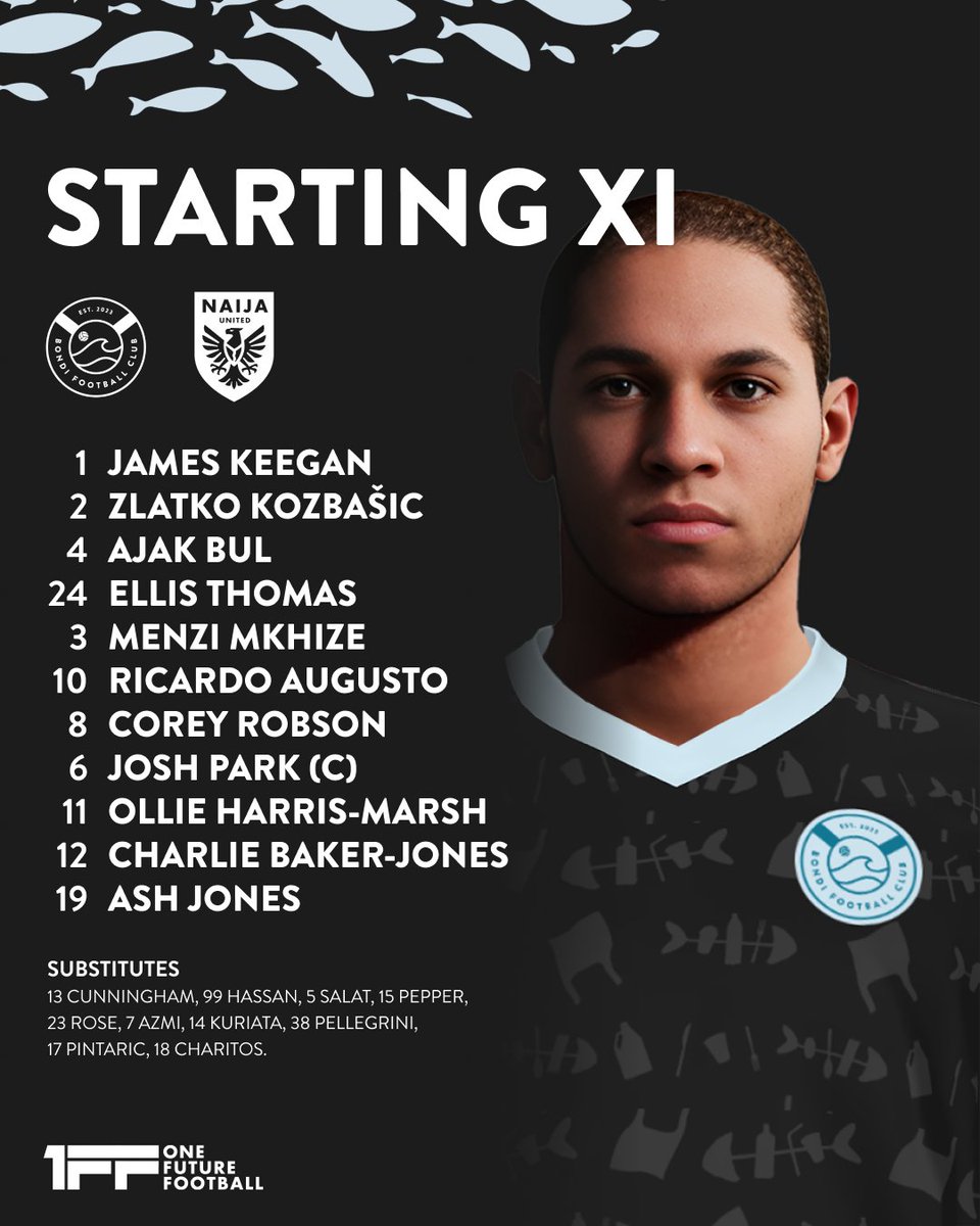 BondiFCOfficial's tweet photo. Team news is in for tonight's match against Naija United at home in Bondi๐๏ธ๐
โฝ 9pm AEST
๐ @NaijaUnitedFC
๐ฑ Watch for free on @1FFOfficial YouTube
#BONNJA #BondiFC #Bondi #HeapsBetter https://t.co/5UhcKQnagO