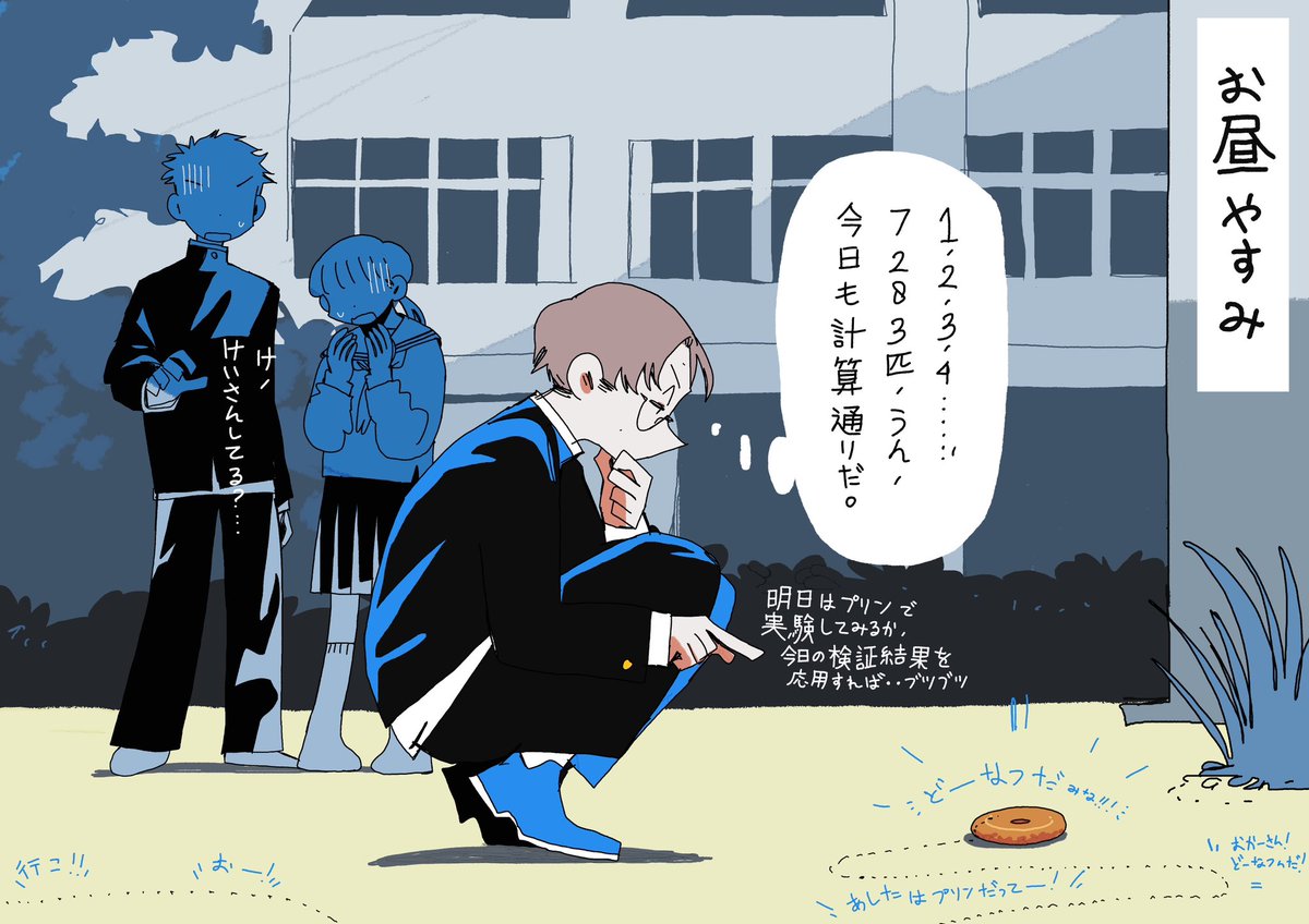 向日葵君の暇学生生活「お昼やすみ」
#1コマオリキャラ 