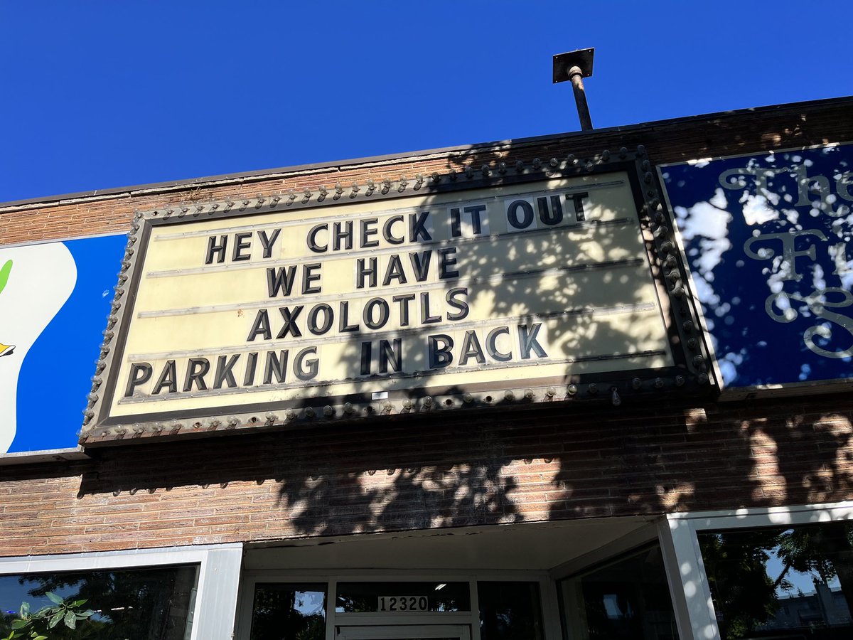 treehornshrinks's tweet image. The best marquee ever.