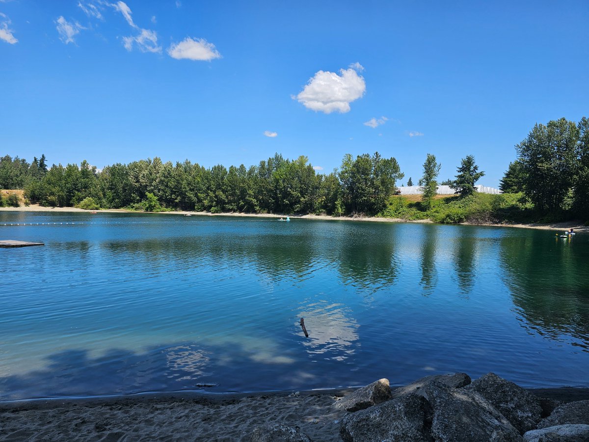 We went to the nearby lake today....

I'm tired