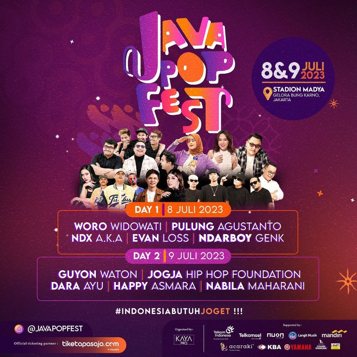 AdibHidayat's tweet photo. Satu lagi festival baru bernama @JavaPopFest tanggal 8 dan 9 Juli 2023 di Stadion Madya Senayan. Info @tiketapasaja https://t.co/cxcOGUIWBB https://t.co/me2Z9tuZ72