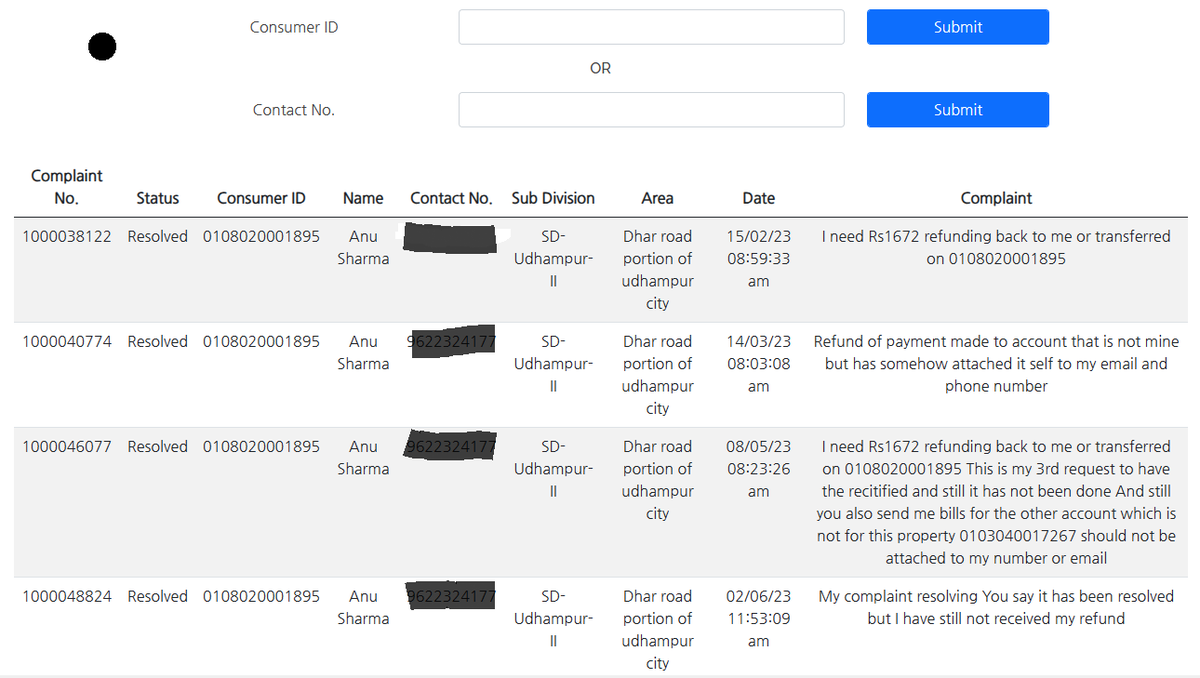 Indias_ann's tweet photo. @pddjkofficial Why is it so impossible to get a complaint resolved. 
Another complaint has been logged today.  I need either a refund or the payment transferred to the correct electric account.
#help https://t.co/2ulbWxEjAC