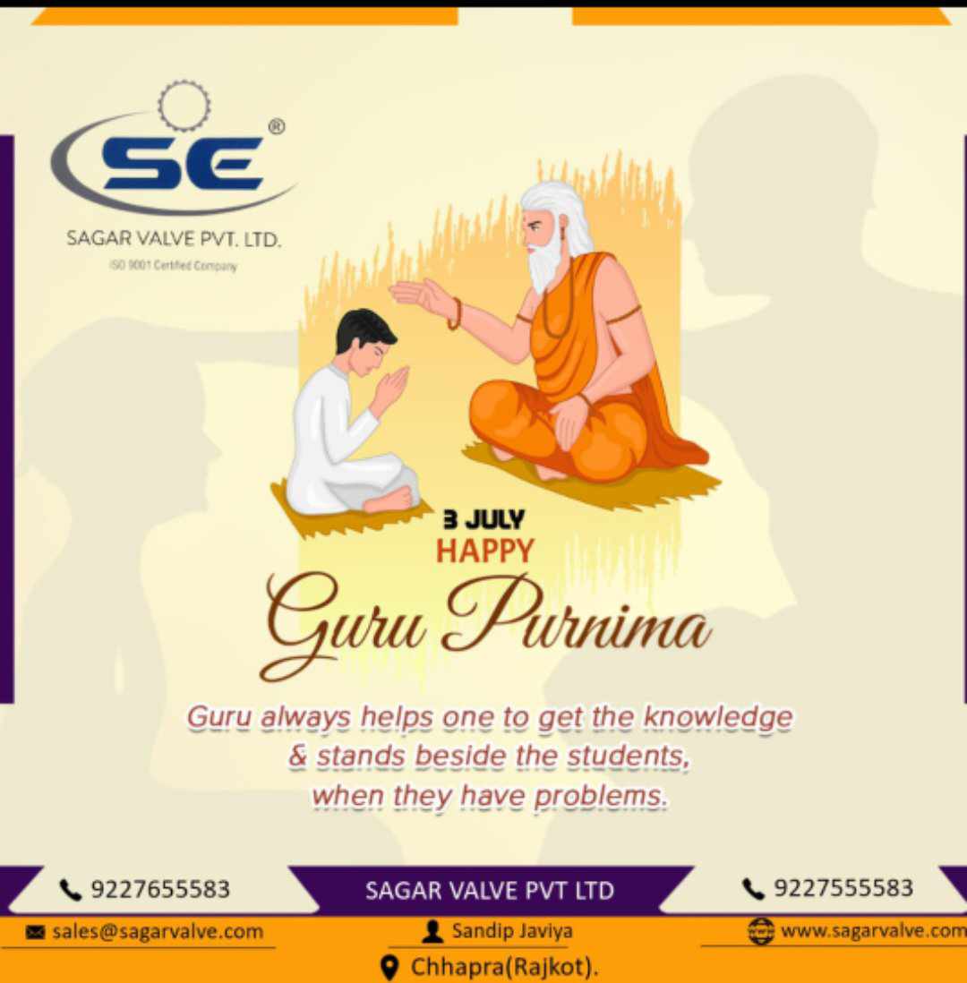 sagarvalve's tweet photo. "wishes you a Happy Guru Purnima❤️😊
#HappyGuruPurnima2023 #ballvalve #valvemanufacturer #sagarvalve #sagarvalve #SE #valves #automation #makeinindia #rajkot #gujarat #india #export #manufacturer #Valves #SEbrand #valvemanufacturers #ballvalves #Gatevalves #globevalves #butterfly https://t.co/PidYabs62t