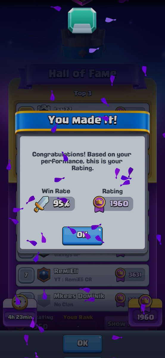 palash_cr's tweet photo. Reached Ultimate Champion with 95% Winrate.😎 @ClashRoyale https://t.co/6CwTxdpLhp