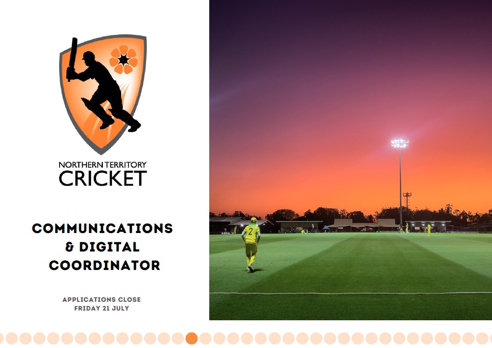 📷 New Role - Communications & Digital Coordinator 🏏 If you have strong graphic design skills & like picking up a camera, we want to hear from you! ntcricket.com.au/about/careers