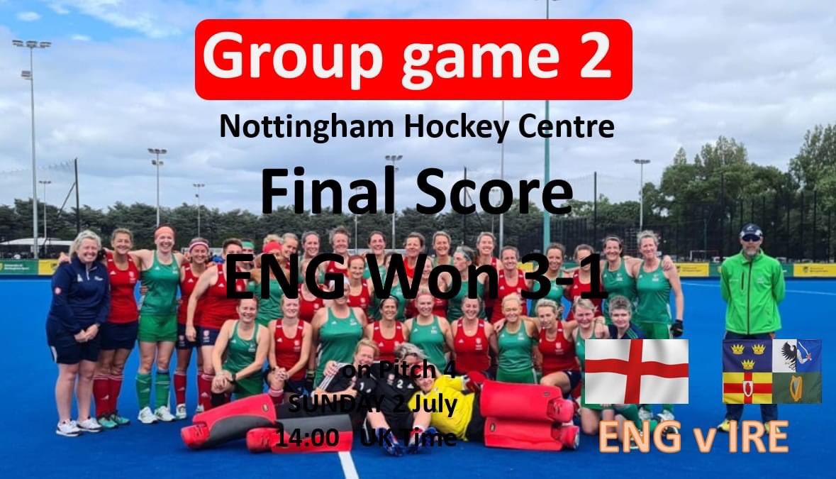 Game 2 Win 2 🏴󠁧󠁢󠁥󠁮󠁧󠁿🏴󠁧󠁢󠁥󠁮󠁧󠁿🏴󠁧󠁢󠁥󠁮󠁧󠁿
EnglandO45s 3 Ireland O45s 1