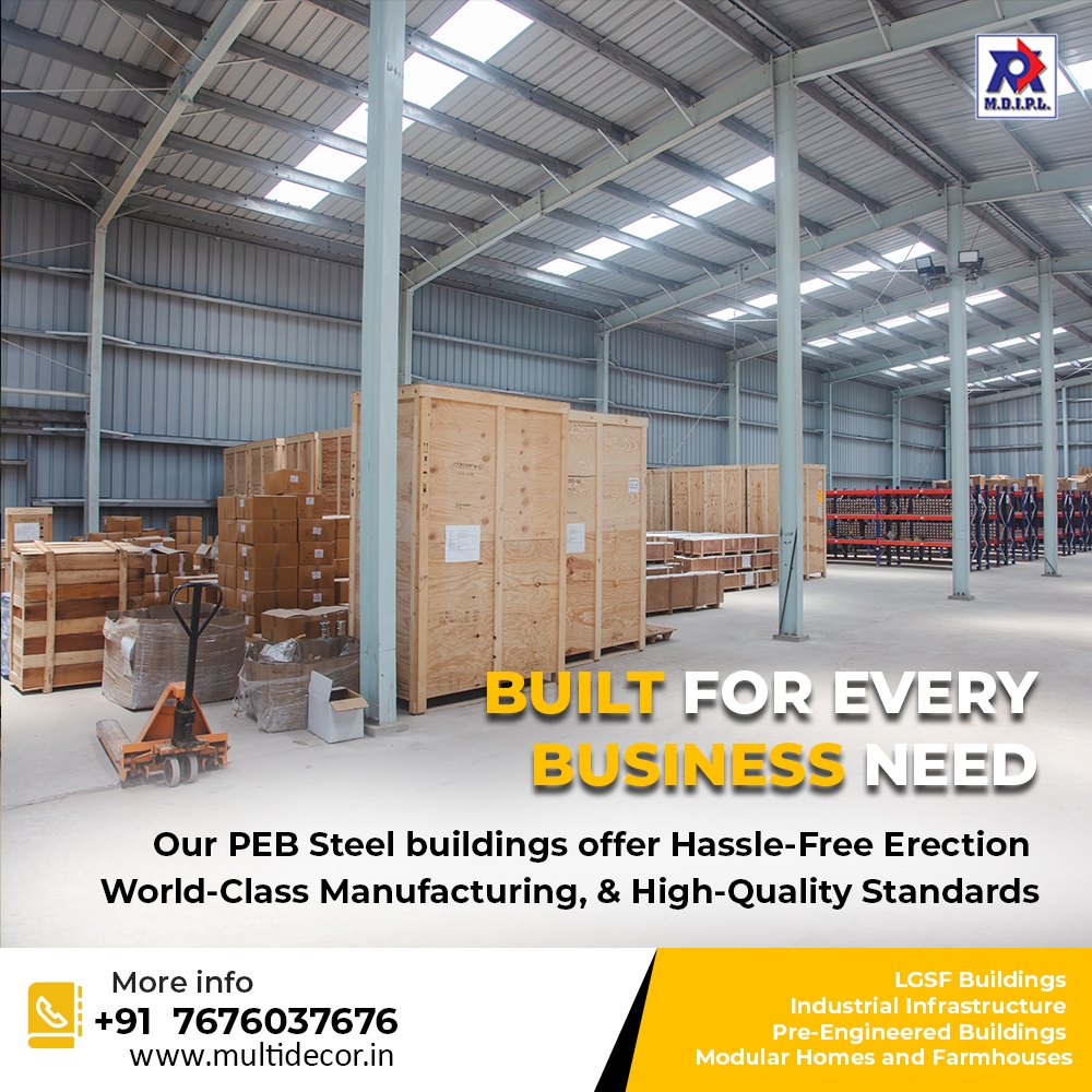 MDIPL1's tweet photo. Revolutionize Your Construction Experience with PEB. Our pre-engineered buildings are the hassle-free, cost-efficient, &amp; customizable solution to all your industrial &amp; commercial needs. 

Visit us at: https://t.co/8lGXQ3pt9a

Contact us at: +91-7676 03 7676

#PEBconstruction #PEB https://t.co/loSXfYGS8f