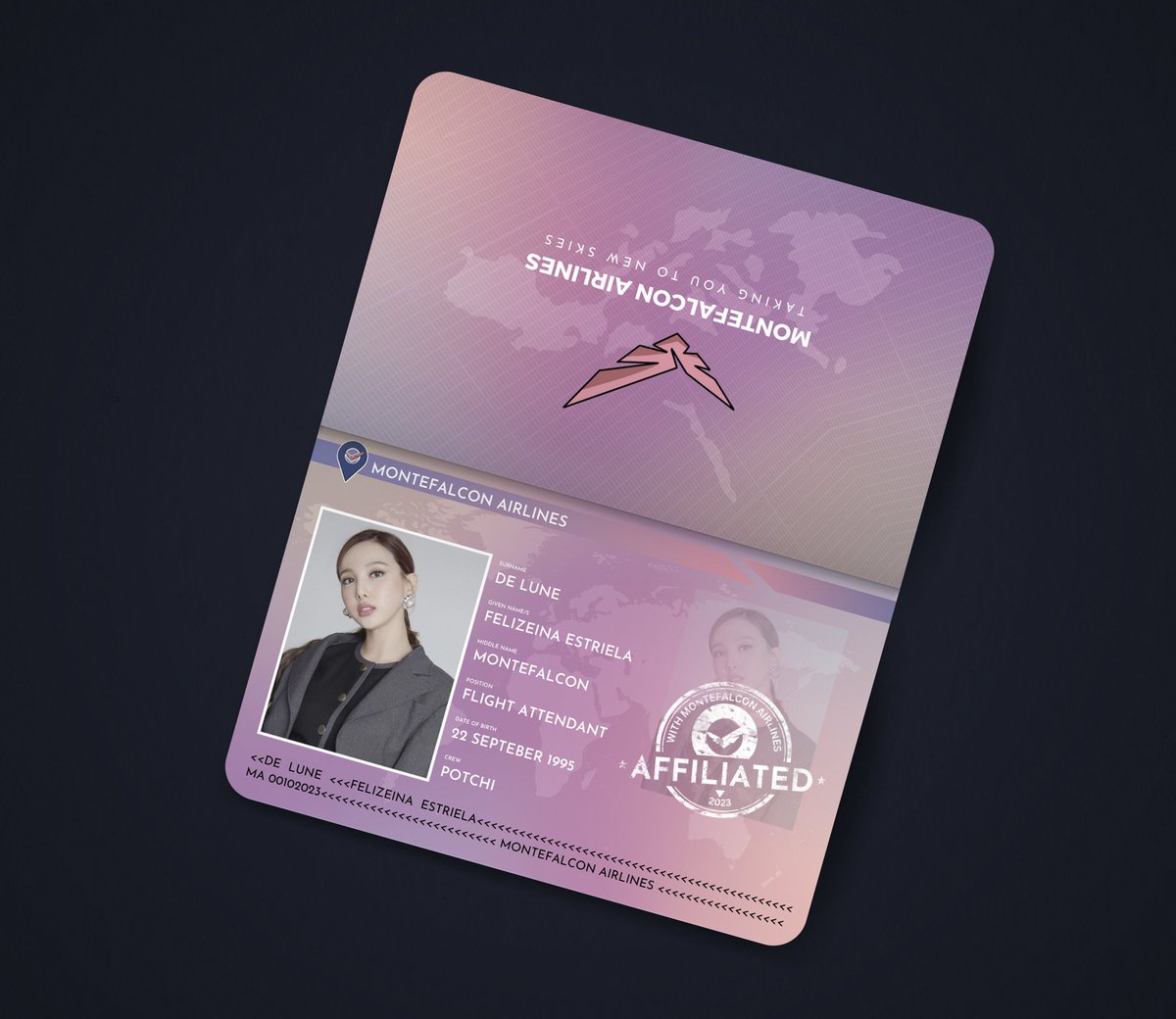 devaenity's tweet photo. ͏͏⠀⠀⠀⠀⠀⠀⠀⠀⠀⠀
͏͏͏͏
I, Felizeina Estriela M. De Lune, will be taking you to new skies on board with Montefalcon Airlines!
#MontefalconAirlines #TakingYouToNewSkies
#MonteBaby
#MontePotchiCrew
͏͏
͏͏͏͏
͏͏
͏͏͏͏
͏͏ https://t.co/B9nReDVYPa
