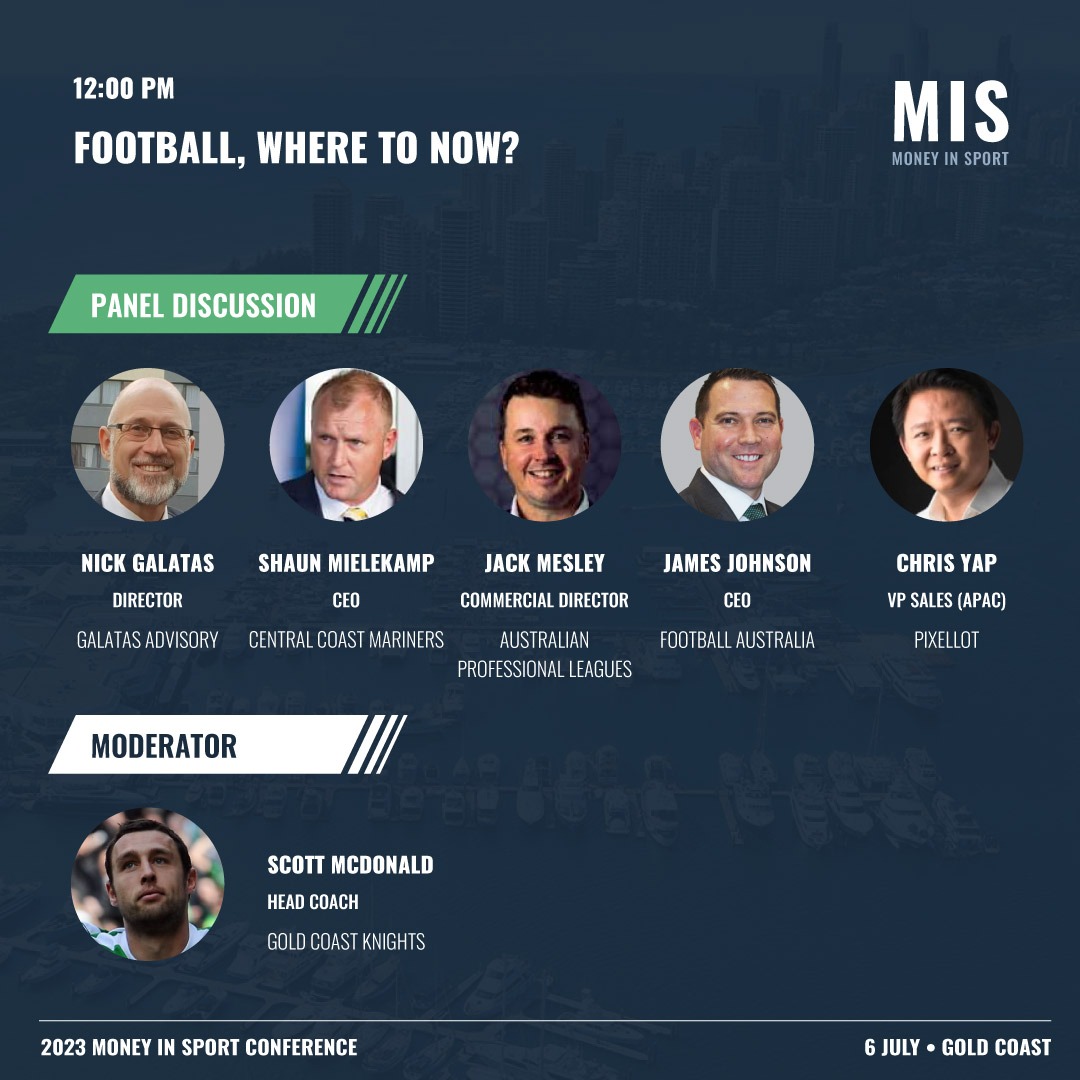 As Football faces another exciting and important period, it's crucial to explore the pathways that will shape the future of Football in Australia.

Our distinguished panelists will share their insights, expertise, and visions for the future.