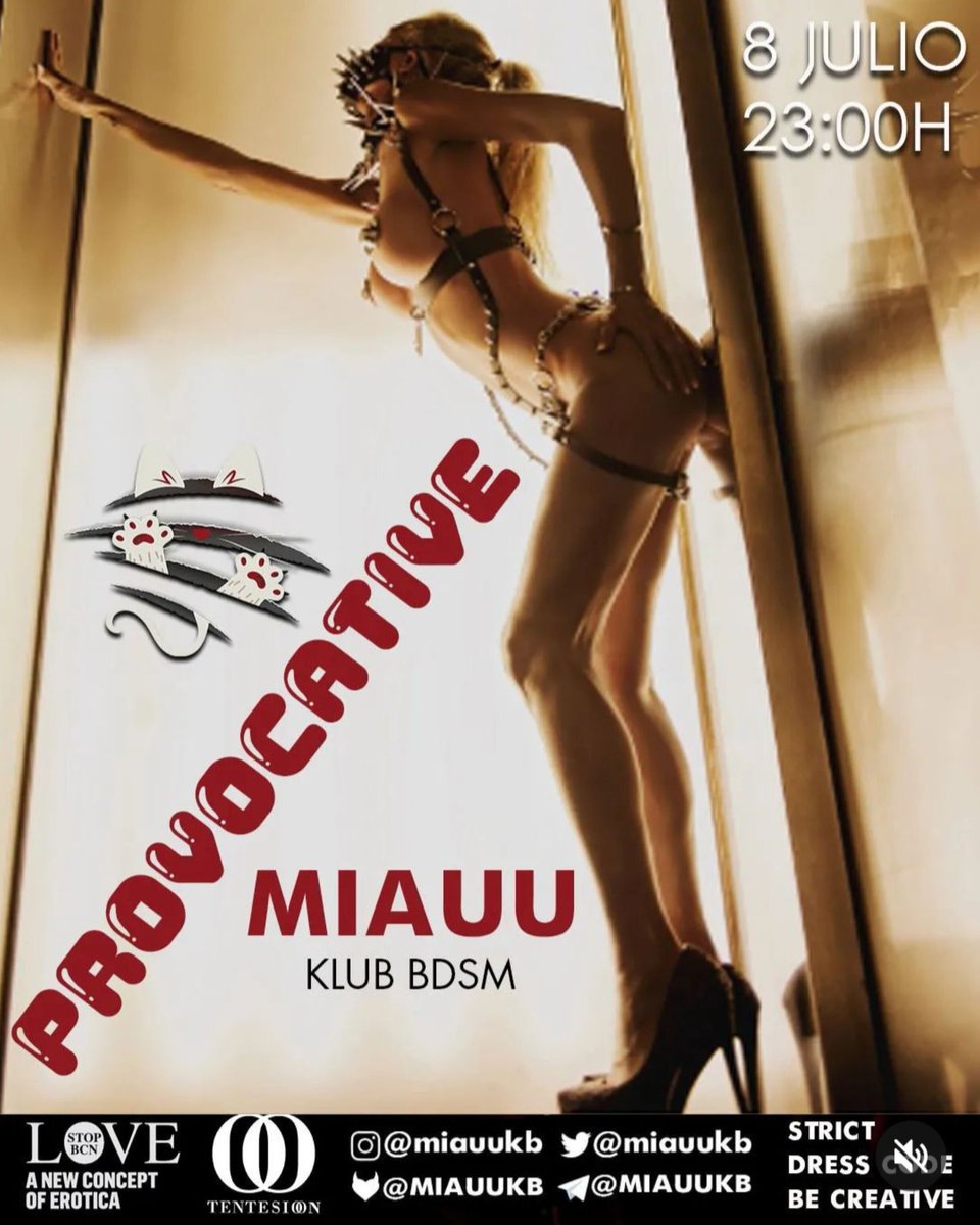 Sábado 8 Julio
23:00H
AFORO LIMITADO
Reservas SOLO WHATSAPP 
➡️655 17 55 60
<a href="/LoveStopOficial/">lovestopbcn</a> 
<a href="/Tentesion/">Tentesion</a>