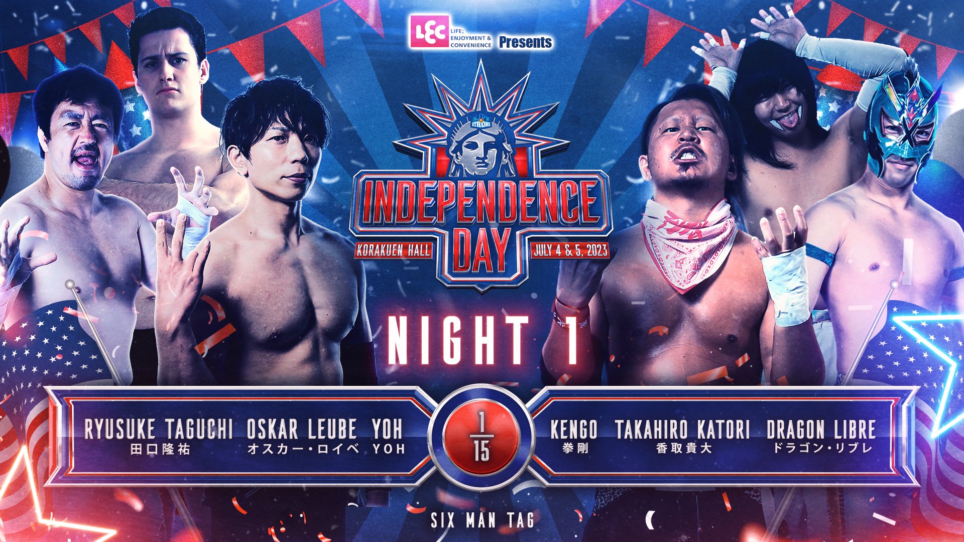 NJPW Global on Twitter "HOURS TO njpwSTRONG Independence Day 9️⃣ It