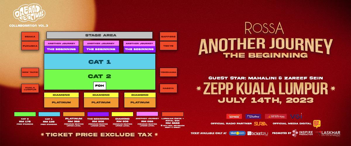 raudhahabas's tweet photo. WTS‼️

Rossa: Another Journey The Beginning
-14 July 2023
-2 tickets CAT2 free standing
-RM368 (selling at actual price)
 
Please dm if you’re interested.

#WTS #RossainKL https://t.co/dpgG8gpFkK
