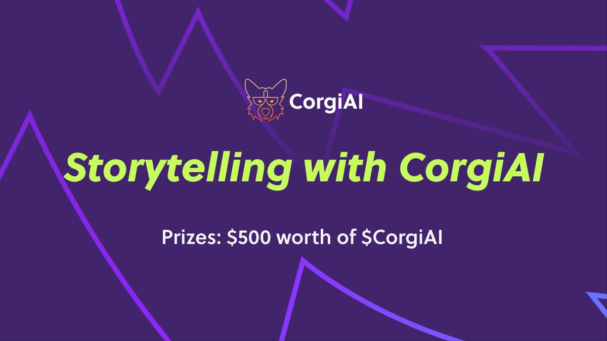 corgiaiclub's tweet photo. 1/7 📚 Calling all creative storytellers!

Embark on an enchanting journey into the world of memecoins with our CorgiAI Storytelling Contest.

Unleash your imagination and captivate the crypto world with spellbinding tales.

#CorgiAIStoryTelling
🧵 https://t.co/WJY9mGOARY