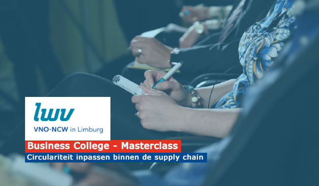 Tijdens de masterclass 'Circulariteit inpassen binnen de supply chain' ontdek je hoe het inpassen van circulariteit in jouw supply chain niet alleen duurzamer kan, maar ook kostenbesparend en winstgevend wordt. Meer weten?  tinyurl.com/2n9rtbaz