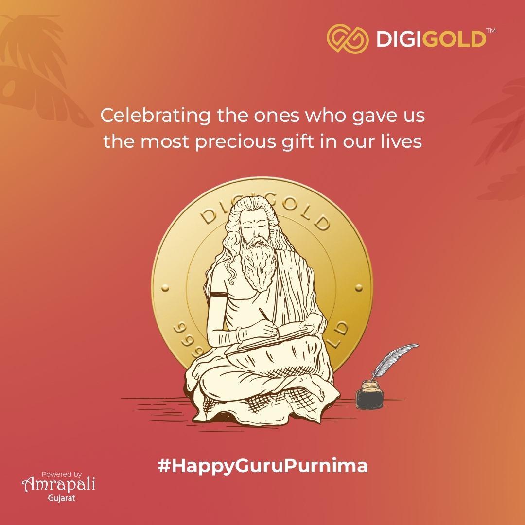 digigoldind's tweet photo. Your gurus' golden teachings, knowledge & wisdom are the most precious gift in your life.π
Gratify them for where you stand today in your life.
Start Saving with DigiGold!
https://t.co/R5zliA71Lg
#digigold #downloaddigigold #gold #silver #savingingold #SIP #GuruPurnima https://t.co/xHND3So330