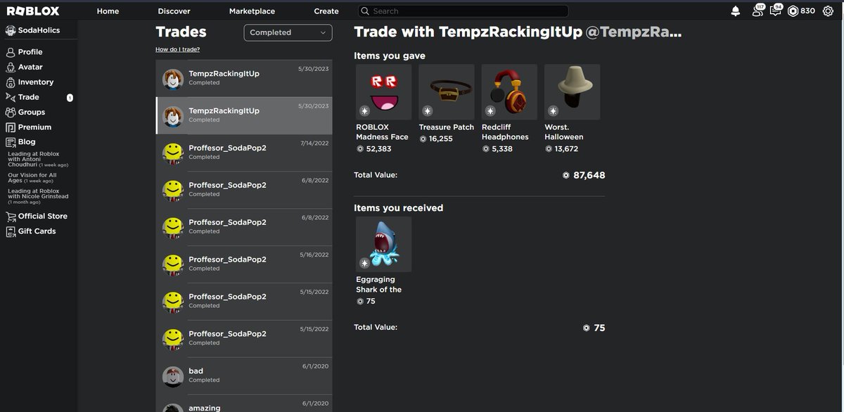 SodaClown's tweet photo. Lost 100k+ value of limiteds and having a hard time receiving a rollback. Please help likes and rts appreciated #Roblox https://t.co/cgbOYN2A0N
