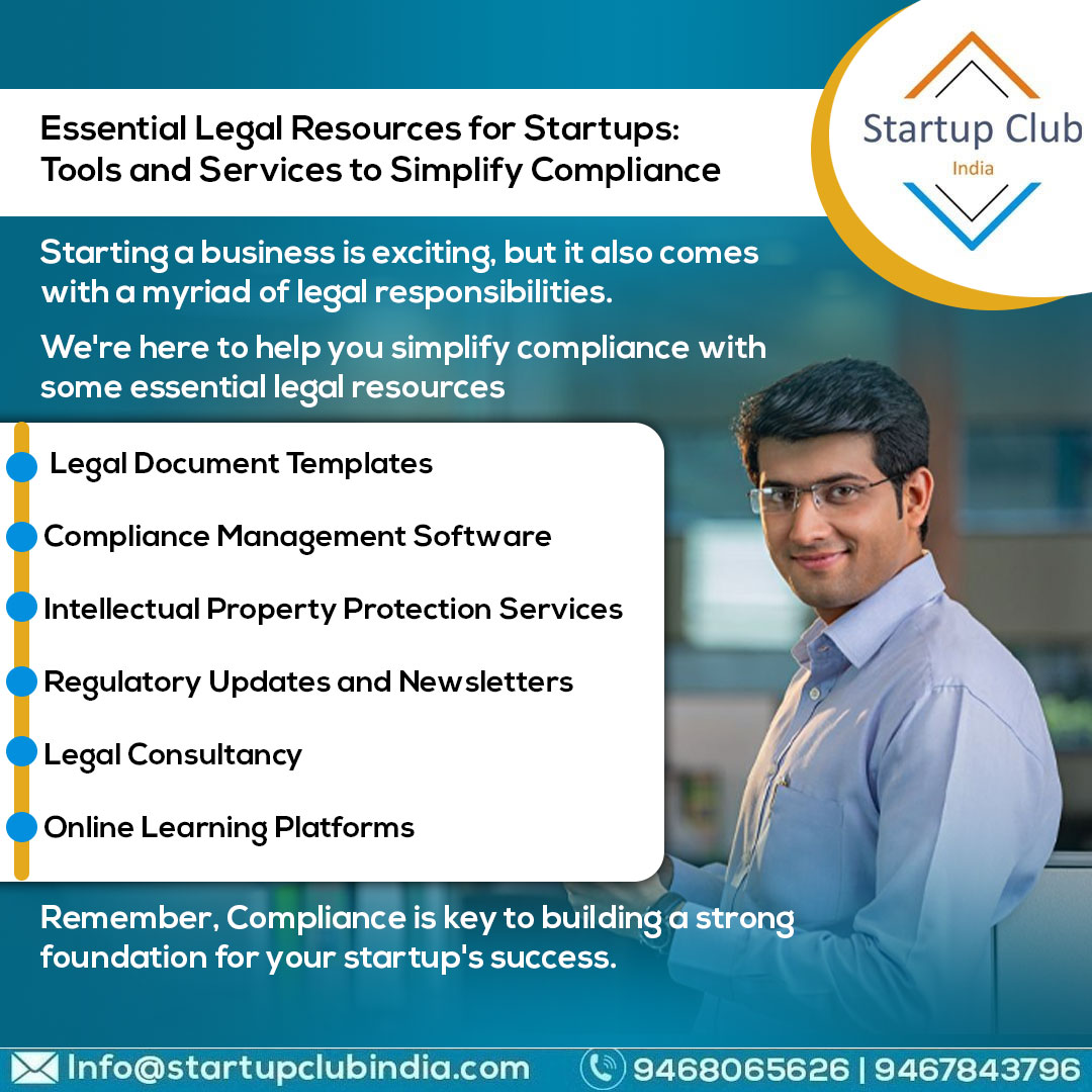 🔍 Get ready to streamline your compliance journey with these must-have tools and services. 📈💪

#LegalComplianceMadeEasy #StartupResources #StreamlineCompliance #StartupSuccess #LegalSolutions #LegalTools 
#StartupSupport #StayCompliant #StartupHacks