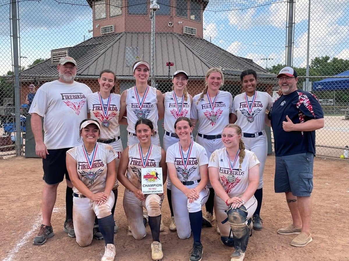 Way to overcome a long weekend of heat and win the battle🔥💪 #FIREBIRDUP <a href="/firebirdsfp/">Firebirds Softball</a> <a href="/usasoftballofva/">USA Softball of VA</a> 🍒💣