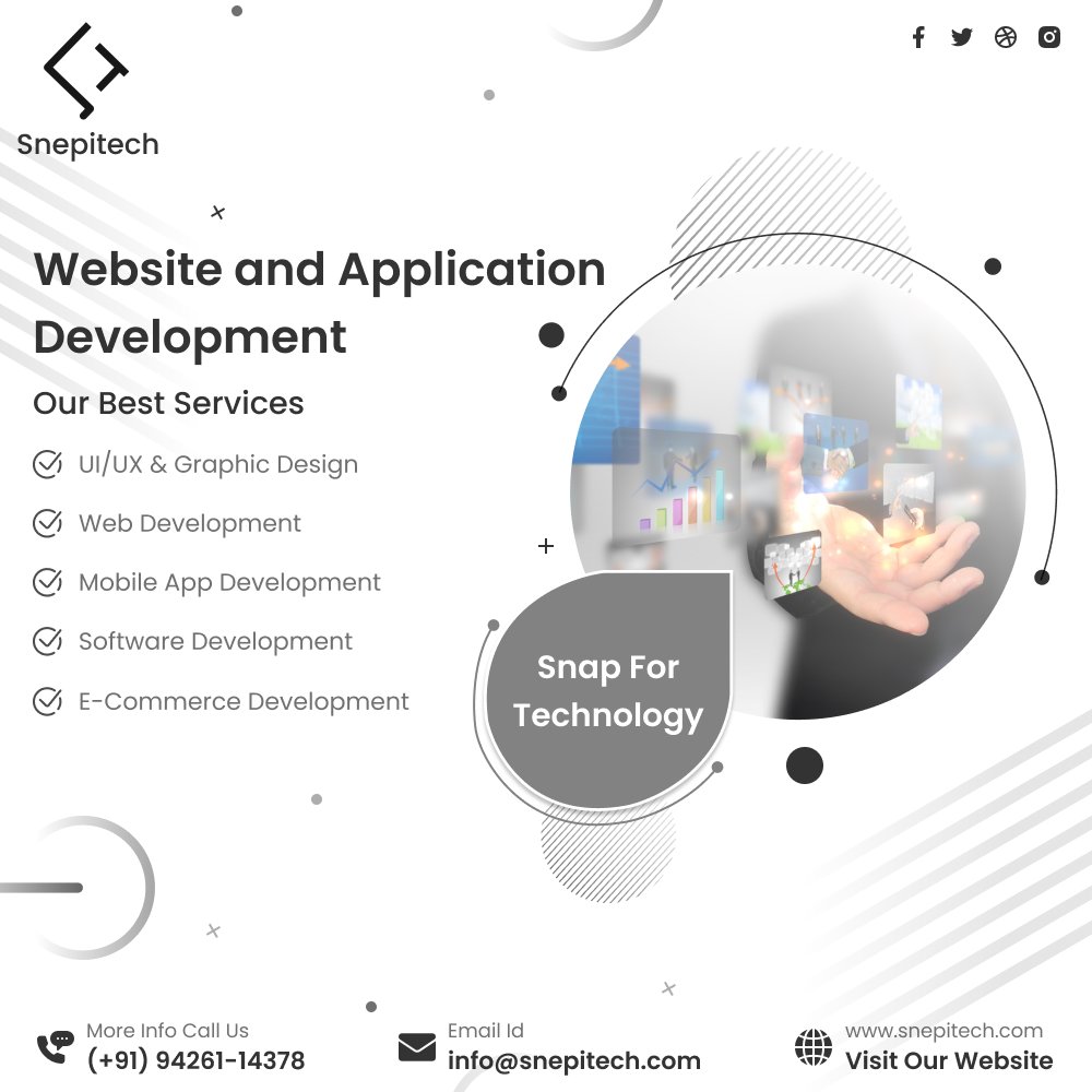 snepitech's tweet photo. "Transform your digital vision into reality with our top-notch web and app development services! ๐
We are here for you .
https://t.co/Mz8uAHMmhk
#digitaltransformation #webdesign #mobileapp #technology #innovation #coding #programming #softwaredevelopment #snepitech https://t.co/Z3ikjcuRT0