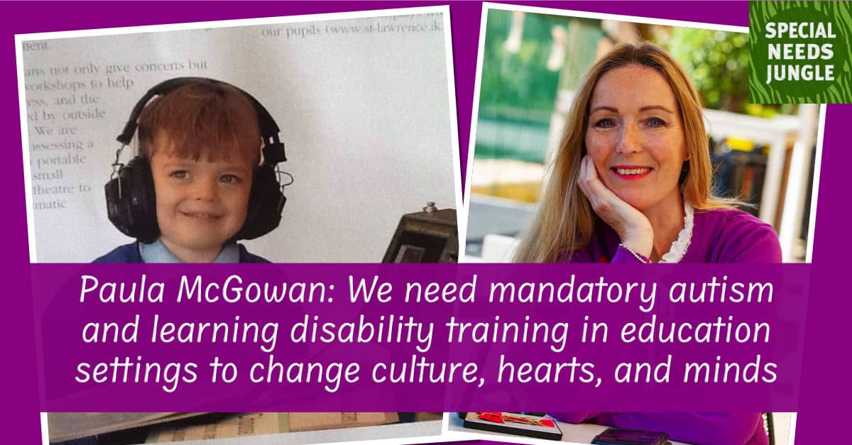 NEW POST: After the death of her #autistic son Oliver @PaulaMc007 changed the law to make #autism & #learningdisability training mandatory in healthcare. Now she's launched a #petition to do the same in #education to change culture, hearts, & minds specialneedsjungle.com/paula-mcgowan-…