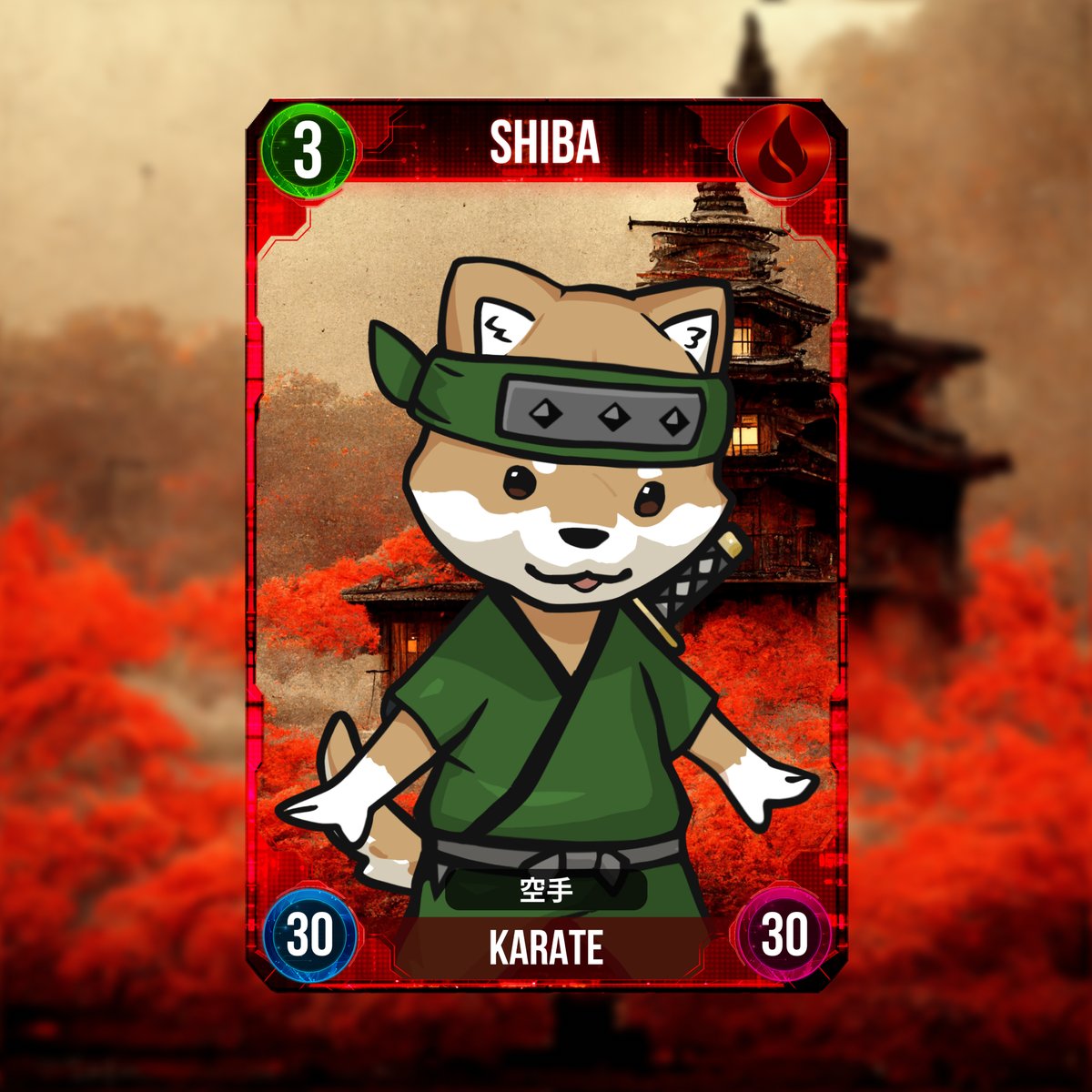⚔️#NFTDuel - #CryptoNinja - #NFT

🥷SHIBA got that Level 3 swagger.

He punches and kicks🦶for 30 damage per strike. And blocks 30 from a blow.

👉Give this cute and capable ninja a try.

🔗xana.net/nft/collection….