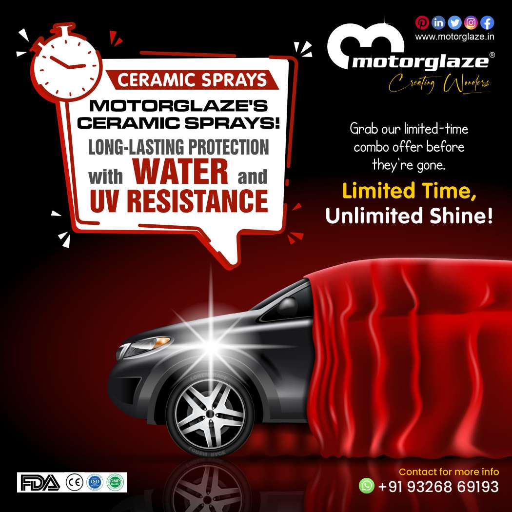 Ceramic Sprays 'Motorglaze's Ceramic Sprays' Long -Lasting Protection with Water and UV Resistance!

Call Now: 9326869193

#navimumbai #car #carcleaning #carcleaningproducts #carcleaningtips #carcare #carservice #cardetailing #detailing #ᴅᴇᴛᴀɪʟɪɴɢᴄᴀʀs #detailingcars