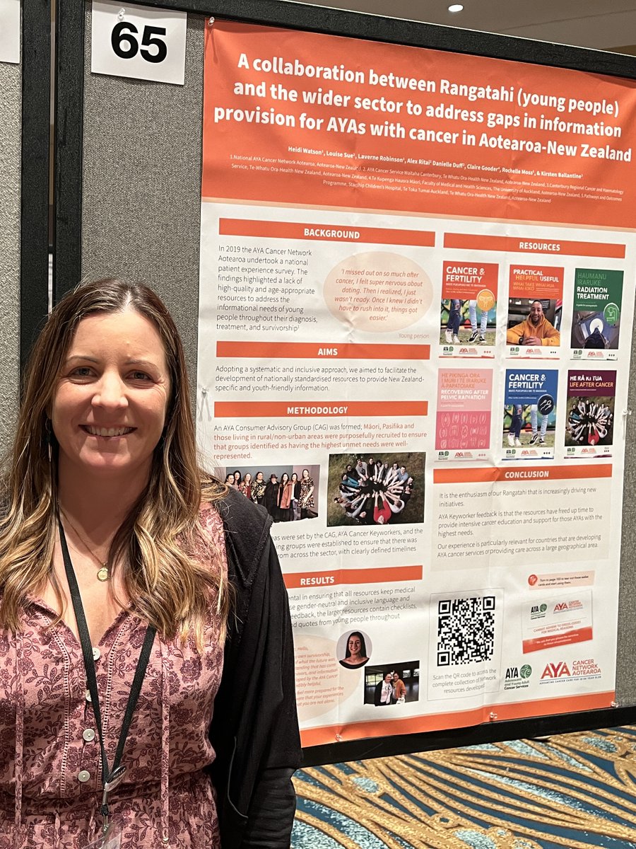 Recently at the Global AYA Cancer Congress 2023 we had some awesome representation from our team and others in the AYA cancer space here in Aotearoa. We were proud to take home a win for our collaborative abstract poster! Congratulations to our team! 🤩

#globalayacancercongress